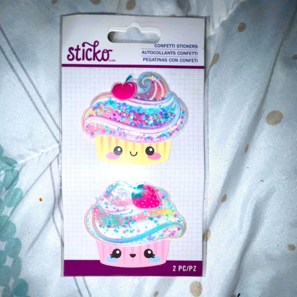 Sticko®️Confetti Stickers 2 pc